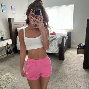 pink playboy pacsun shorts